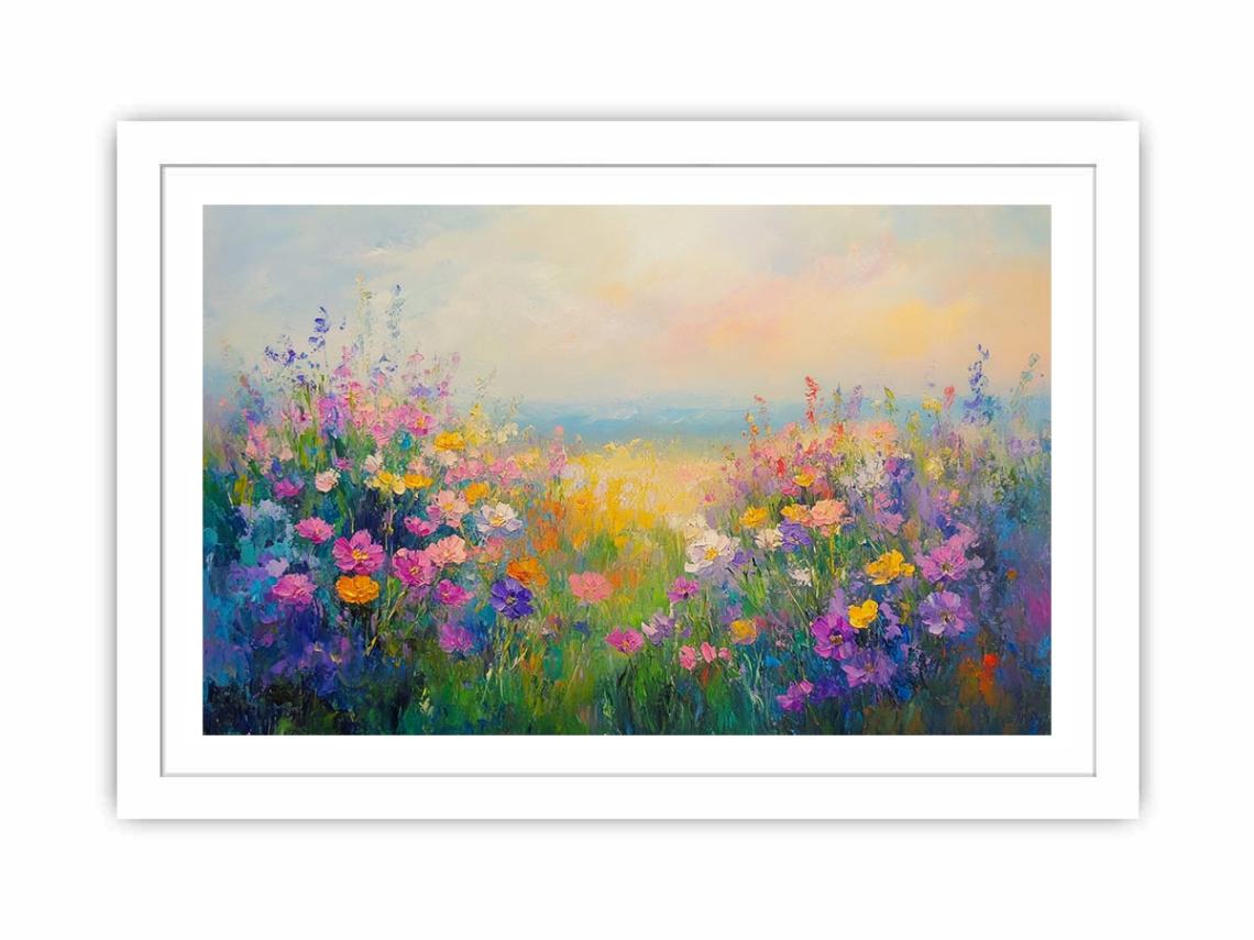 Symphony Of Wildflowers Streched canvas