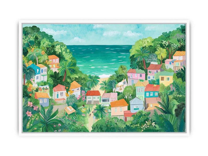 Dreamy Terrace  Framed Print
