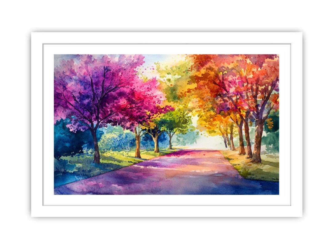 Brushstrokes Of Serenity Streched canvas