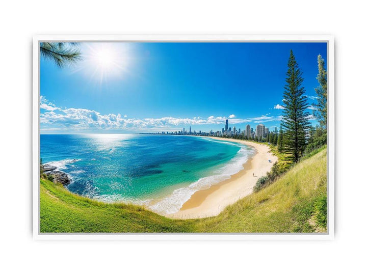 Brushstrokes Of The Tide Framed Print