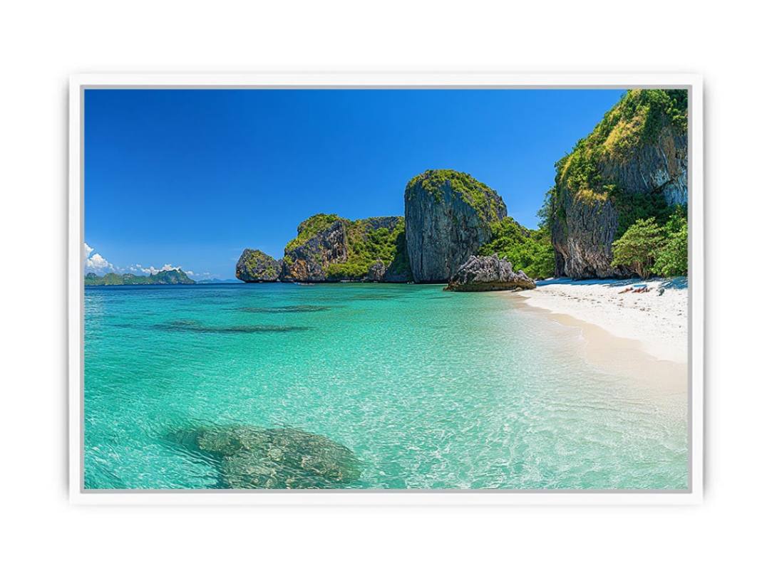 Serenity In Shades Of Blue Framed Print