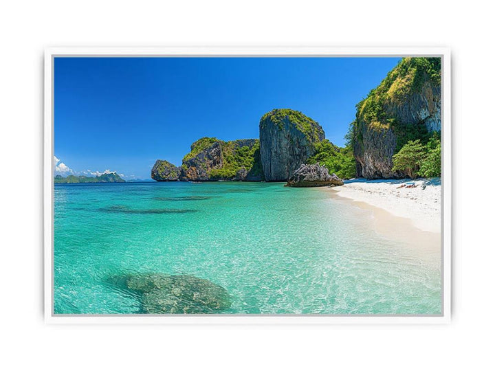Serenity In Shades Of Blue Framed Print