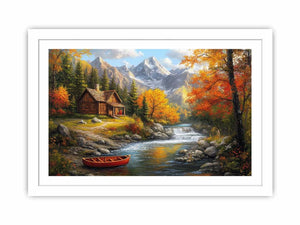 Brushstrokes Of Nature Streched canvas