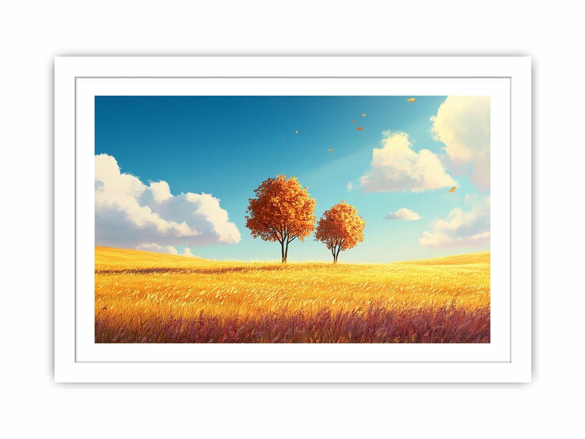 Autumn Embrace Streched canvas