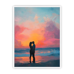Beach Hug Framed Print
