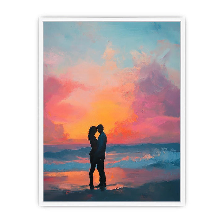 Beach Hug Framed Print