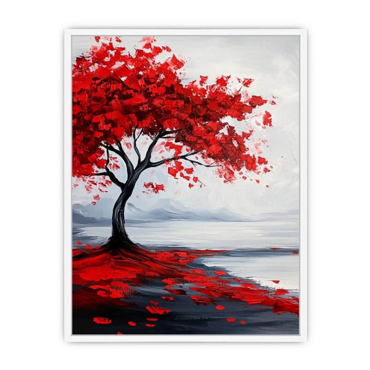 Painted Leaves Framed Print