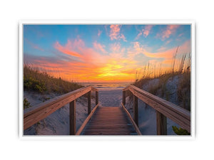 Whispering Dune Trail Framed Print