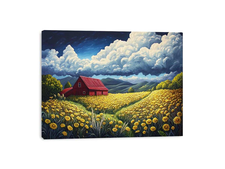 Valley House Canvas Print