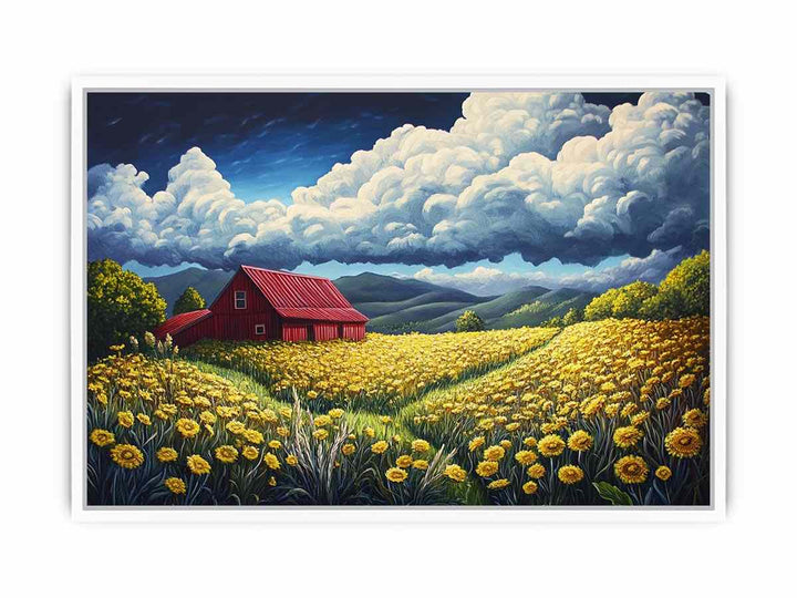 Valley House Framed Print