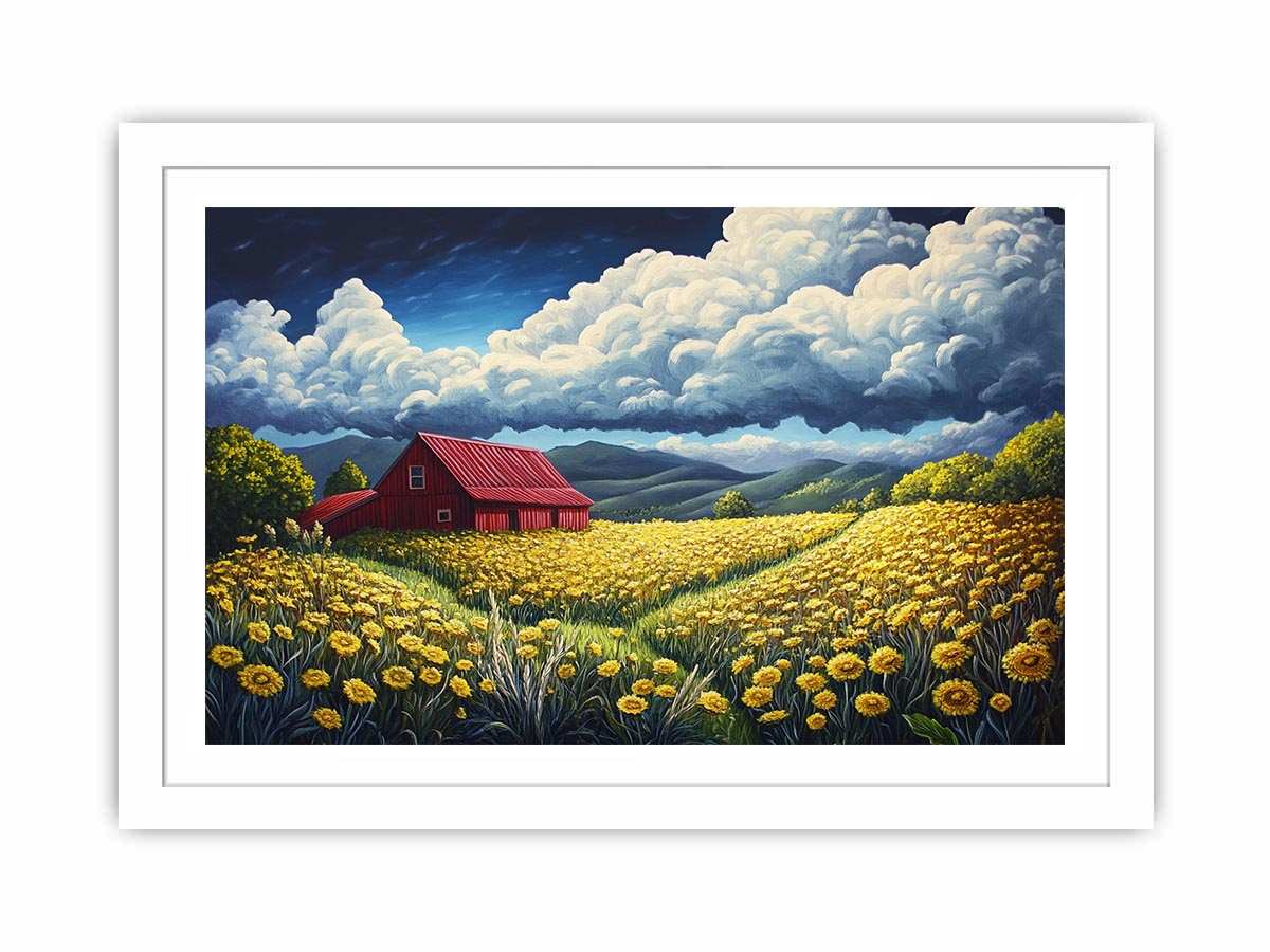 Valley House Streched canvas
