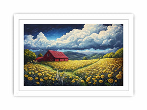 Valley House Streched canvas