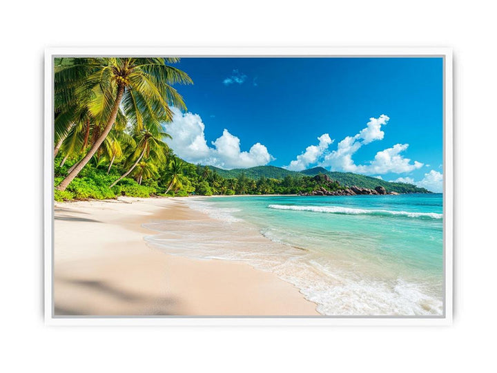 Tropical beach Framed Print