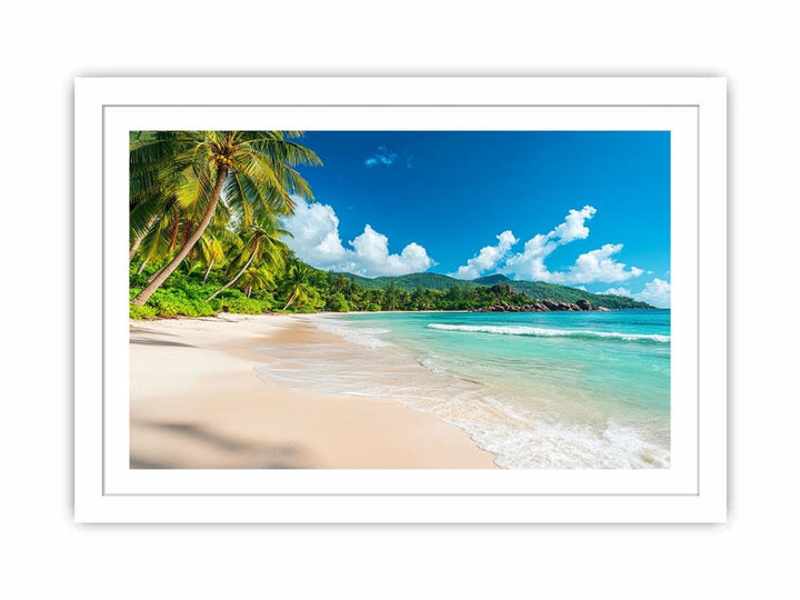 Tropical beach Streched canvas