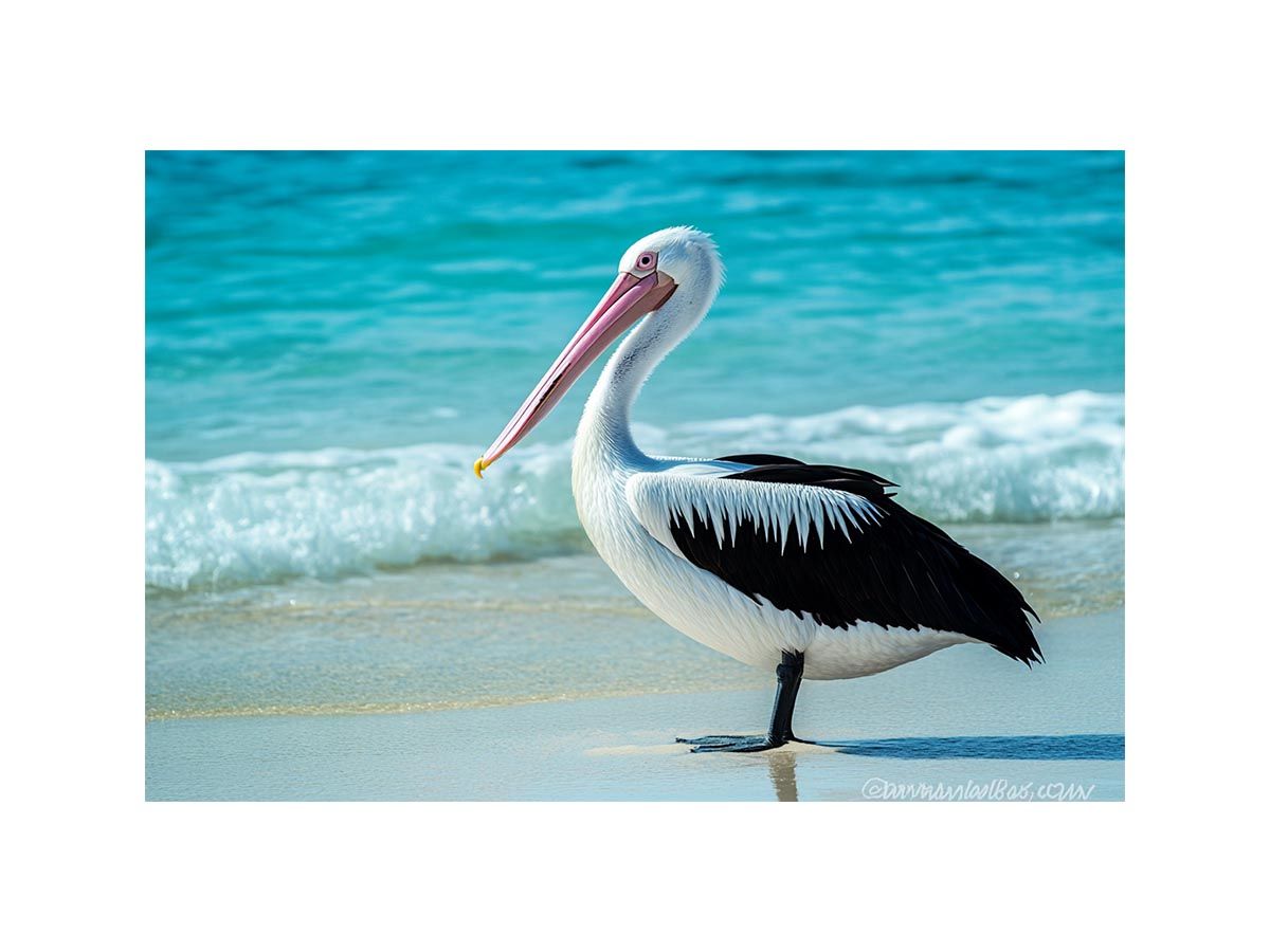 Pelican On Beach