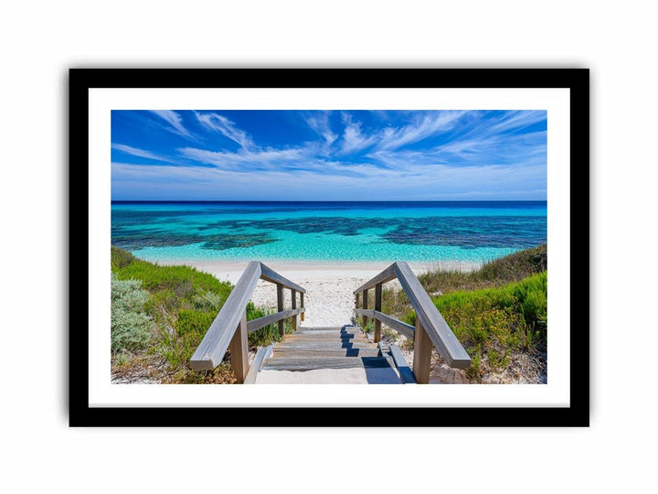 Stairway To Beach  Art Print