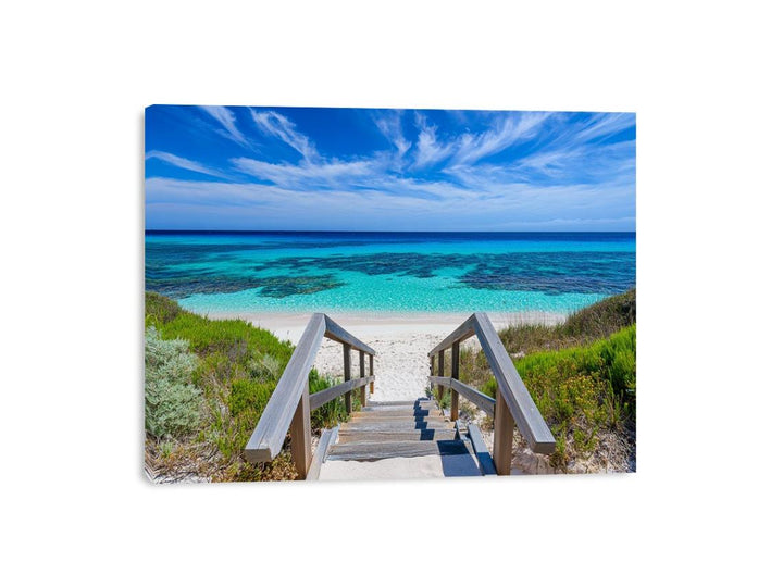 Stairway To Beach Canvas Print