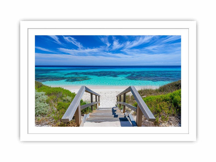 Stairway To Beach Streched canvas