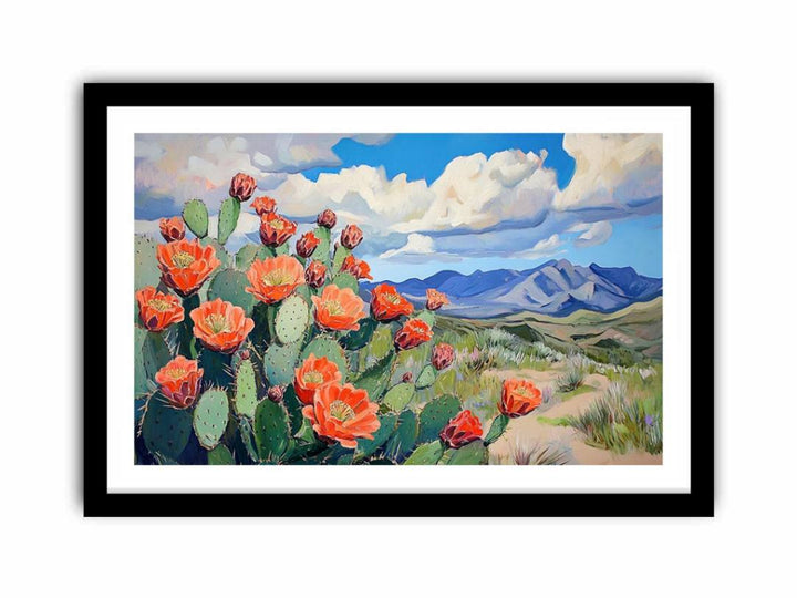 Blooming Cactus  Art Print