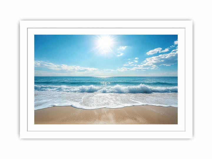 Beach Waves  Streched canvas