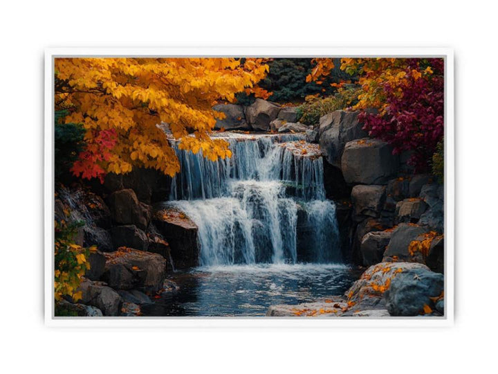 Silver Veil Of The Wild Framed Print