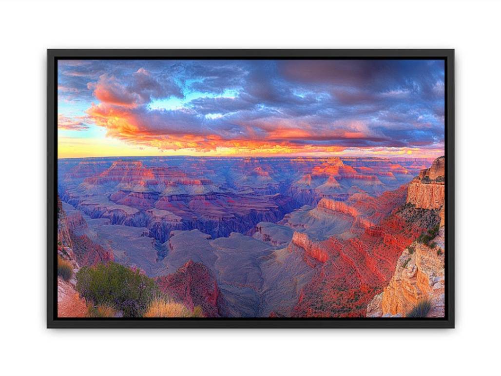 Grand canyon sunset landscape artwork for modern living room