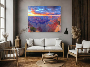 Grand canyon sunset landscape artwork for modern living room