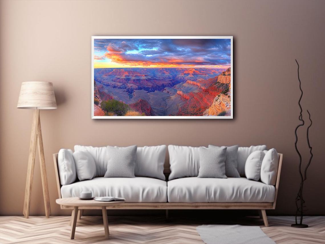 Grand canyon sunset landscape artwork for modern living room