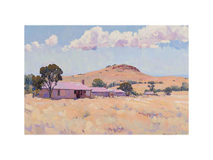 Pastel countryside farmhouse artwork for cozy home decor