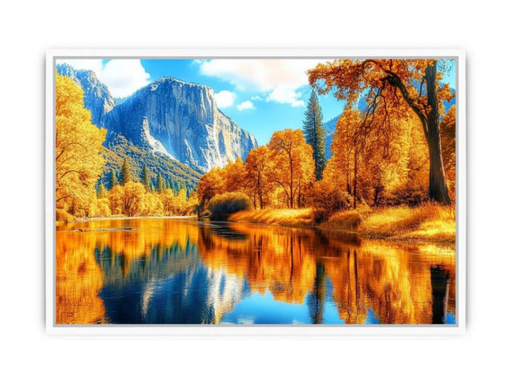 Serence Autum Landscape Framed Print