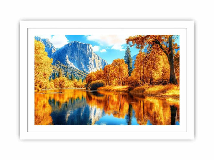 Serence Autum Landscape Streched canvas