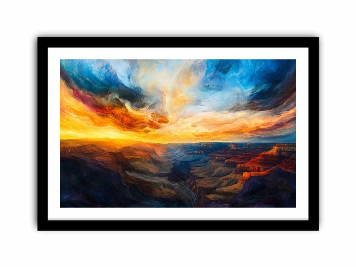 The Silence Of Depth And Sky  Art Print