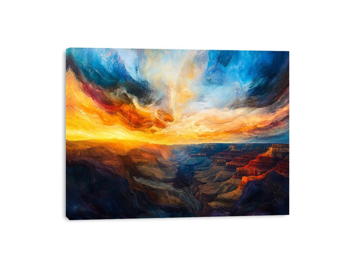 The Silence Of Depth And Sky Canvas Print