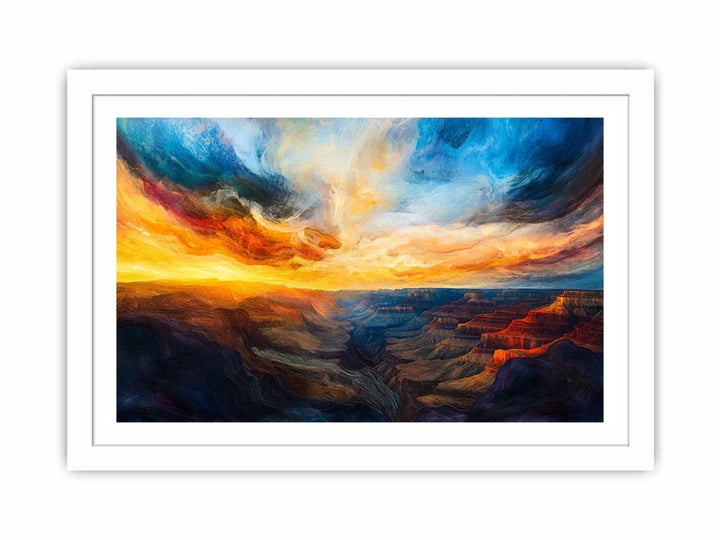 The Silence Of Depth And Sky Streched canvas