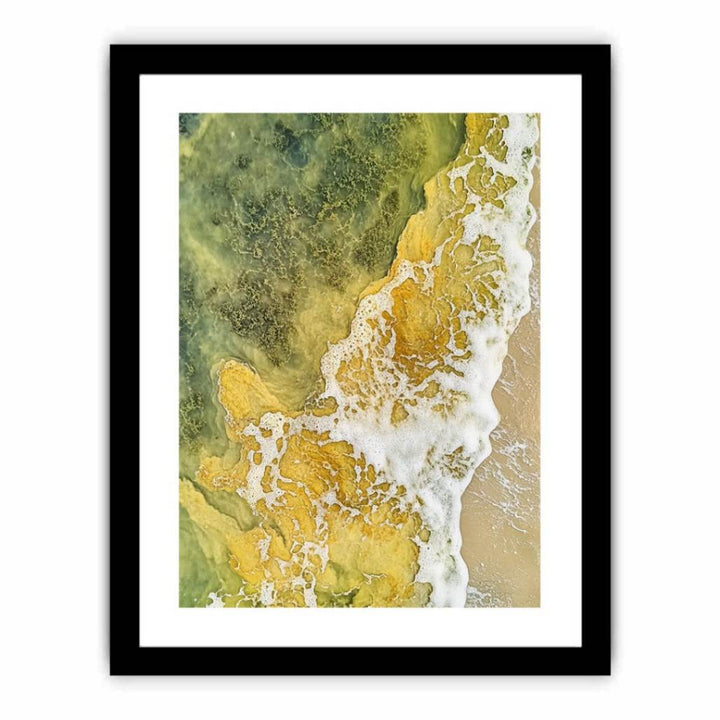 Whispers Of The Green Beach  Art Print