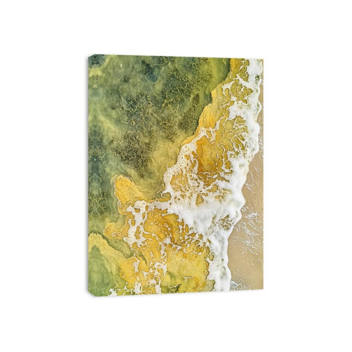 Whispers Of The Green Beach Canvas Print