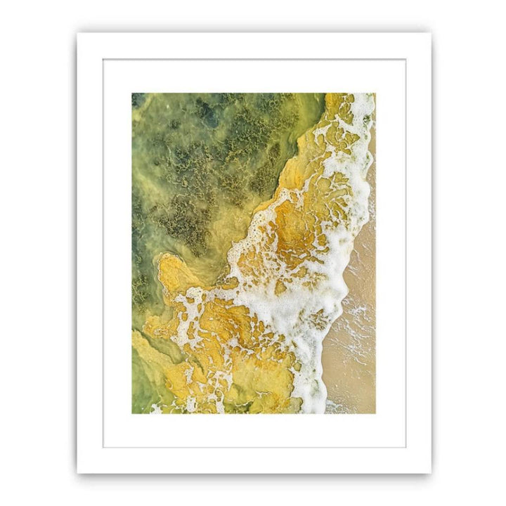 Whispers Of The Green Beach Streched canvas