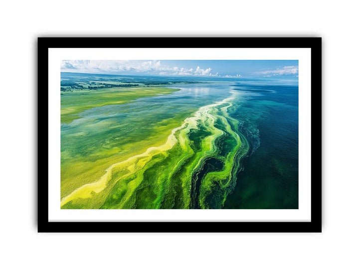 Beach Of Emerald Light  Art Print
