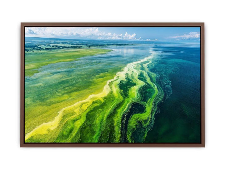 Beach Of Emerald Light  Poster