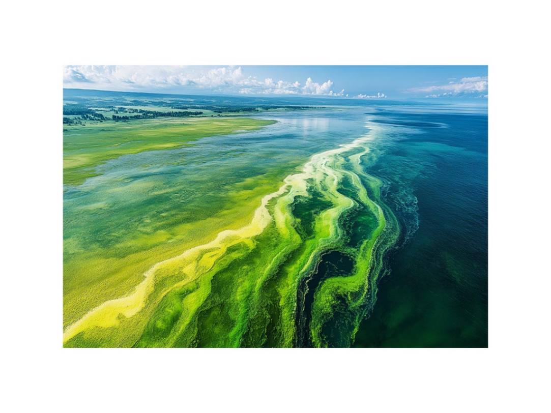 Aerial emerald coastline photography canvas for fresh coastal living room decor.