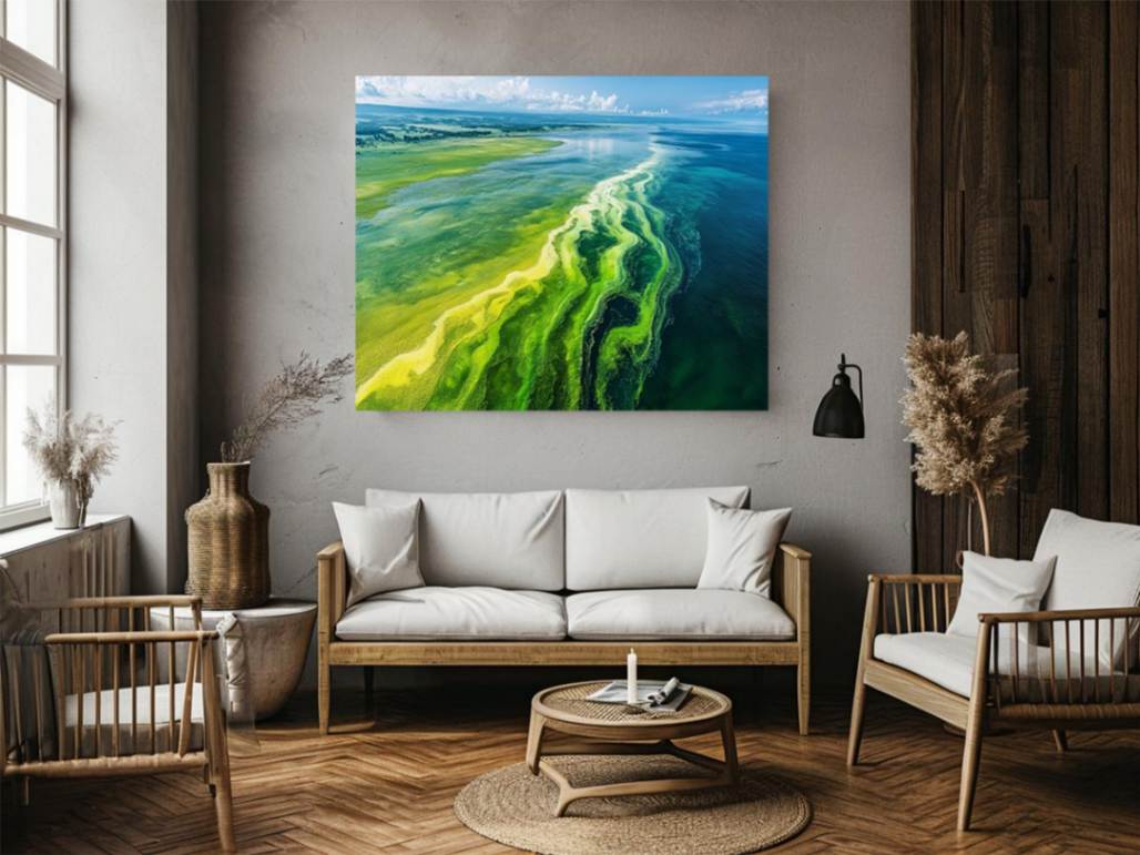 Beach Of Emerald Light