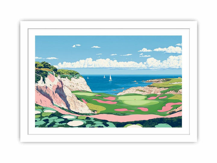 Mystic Beach In Bloom Streched canvas