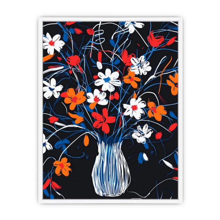 Vase Of Joyful Lines Framed Print