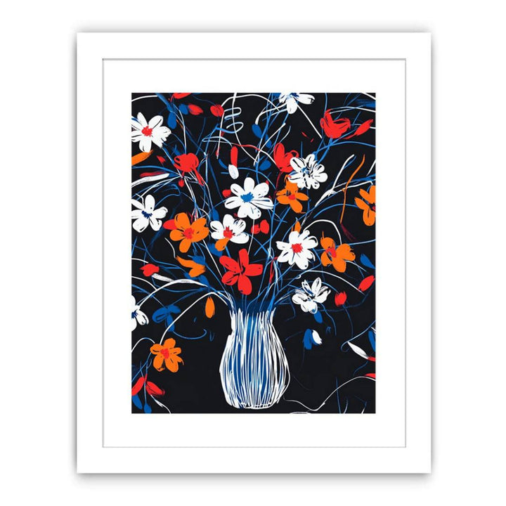Vase Of Joyful Lines Streched canvas