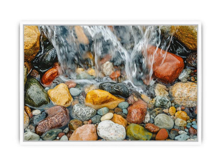Stone Cascade Framed Print