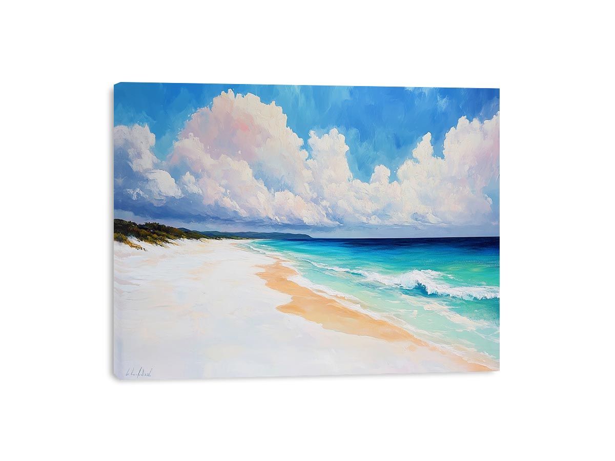  Australian White Sand Beach Canvas Print