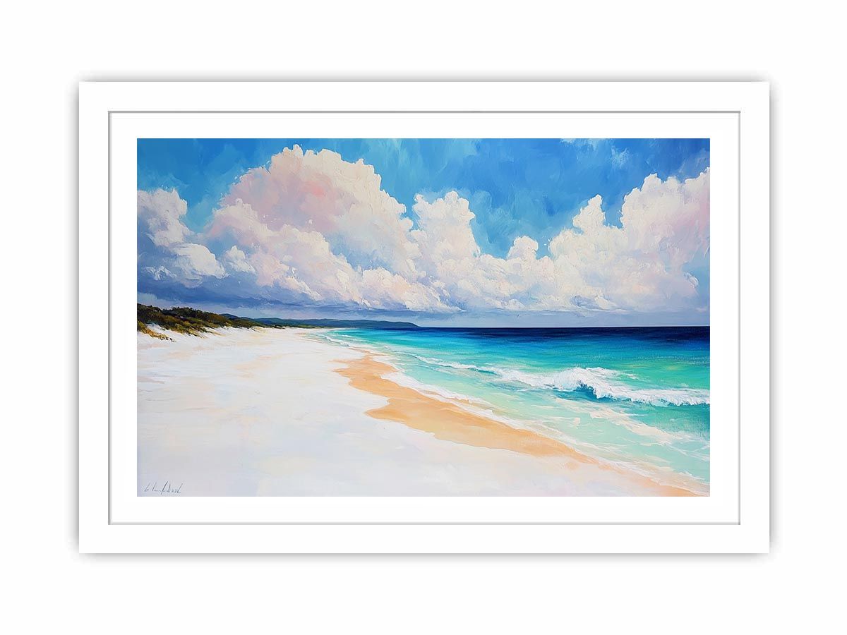  Australian White Sand Beach Streched canvas