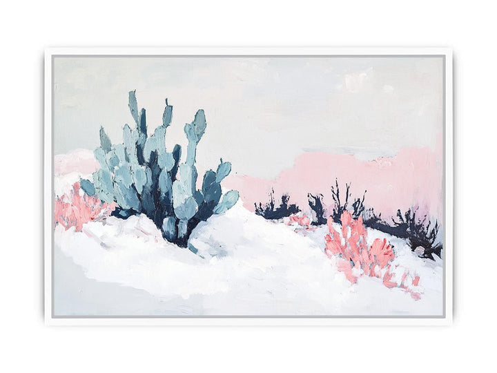 Snowy Desert Framed Print
