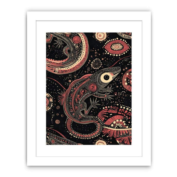 Gecko Lizard Streched canvas