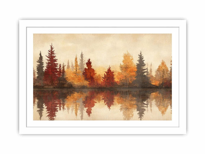 Golden Reflection Streched canvas